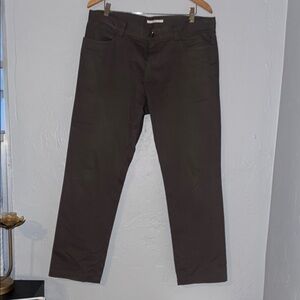 Calvin Klein Green Chinos Straight-Leg Cotton Blend
